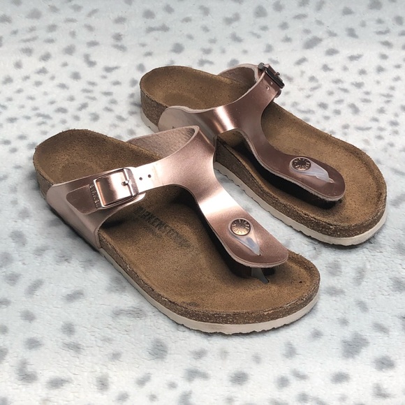 gizeh rose gold birkenstock
